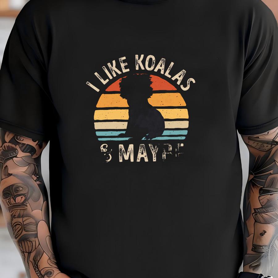 I Like Koalas Retro Shirt / Koala Shirt / Koala Bear Gifts / Koala Lover Gift / Vintage Sunset / Koala Design Shirts / Tank Top / Hoodie T-shirt
