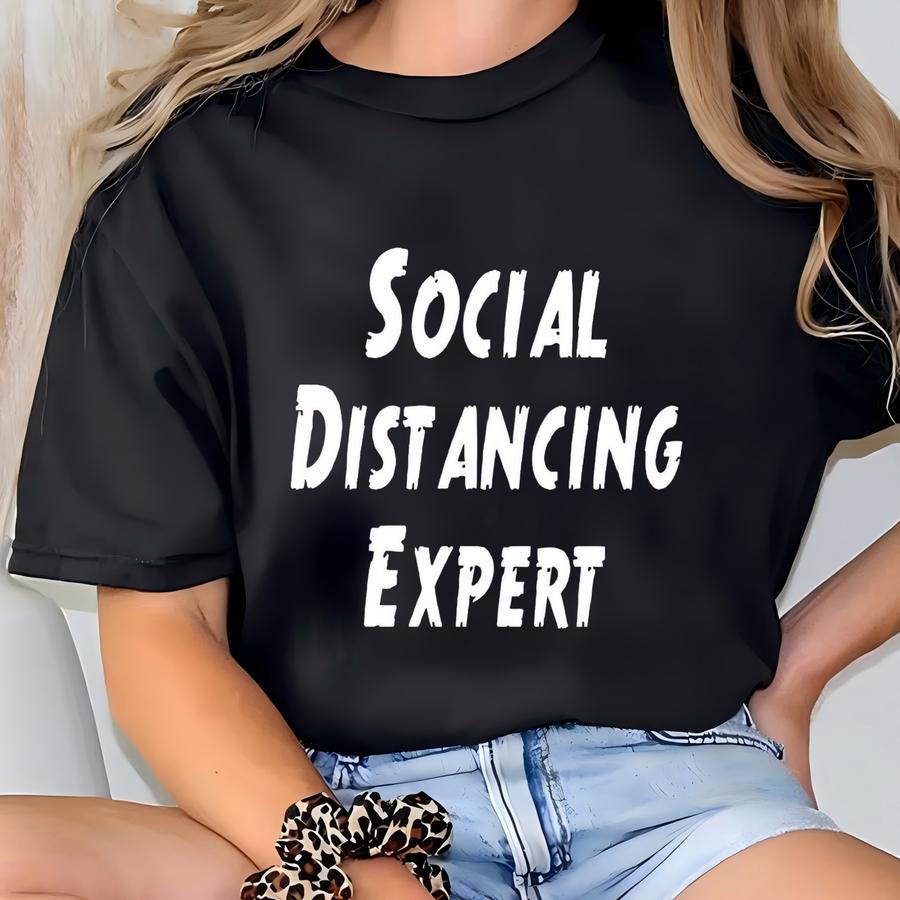 Social Distancing Expert Hoodie T-shirt