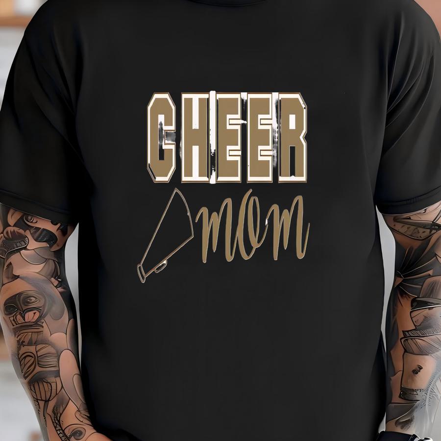 Customizable Cheer Mom Trucker Hat: Glitter Team Spirit T-shirt