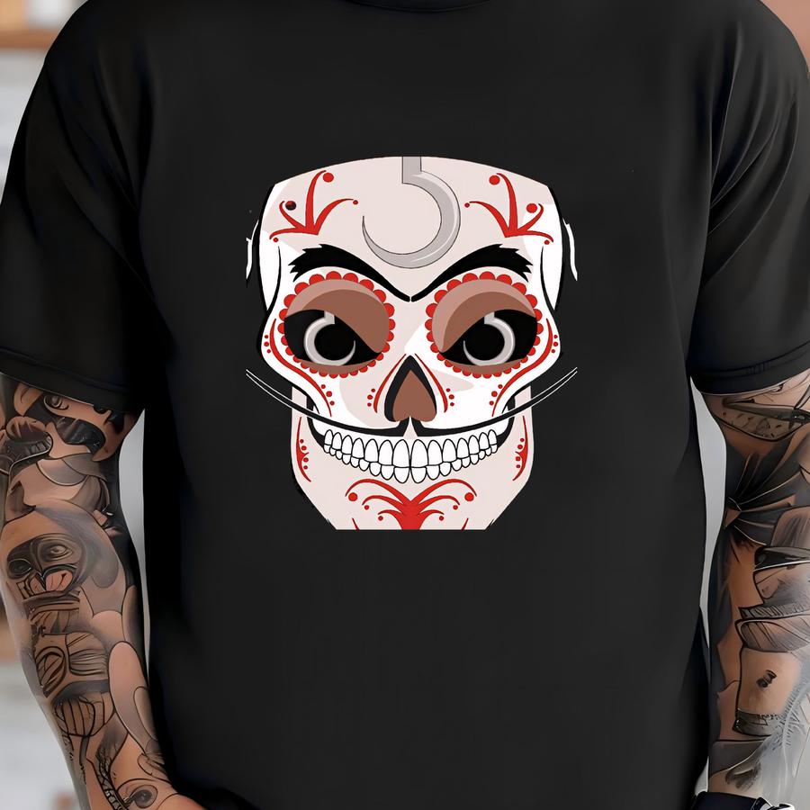 Captain Hook Sugar Skull 11x14 Print T-shirt