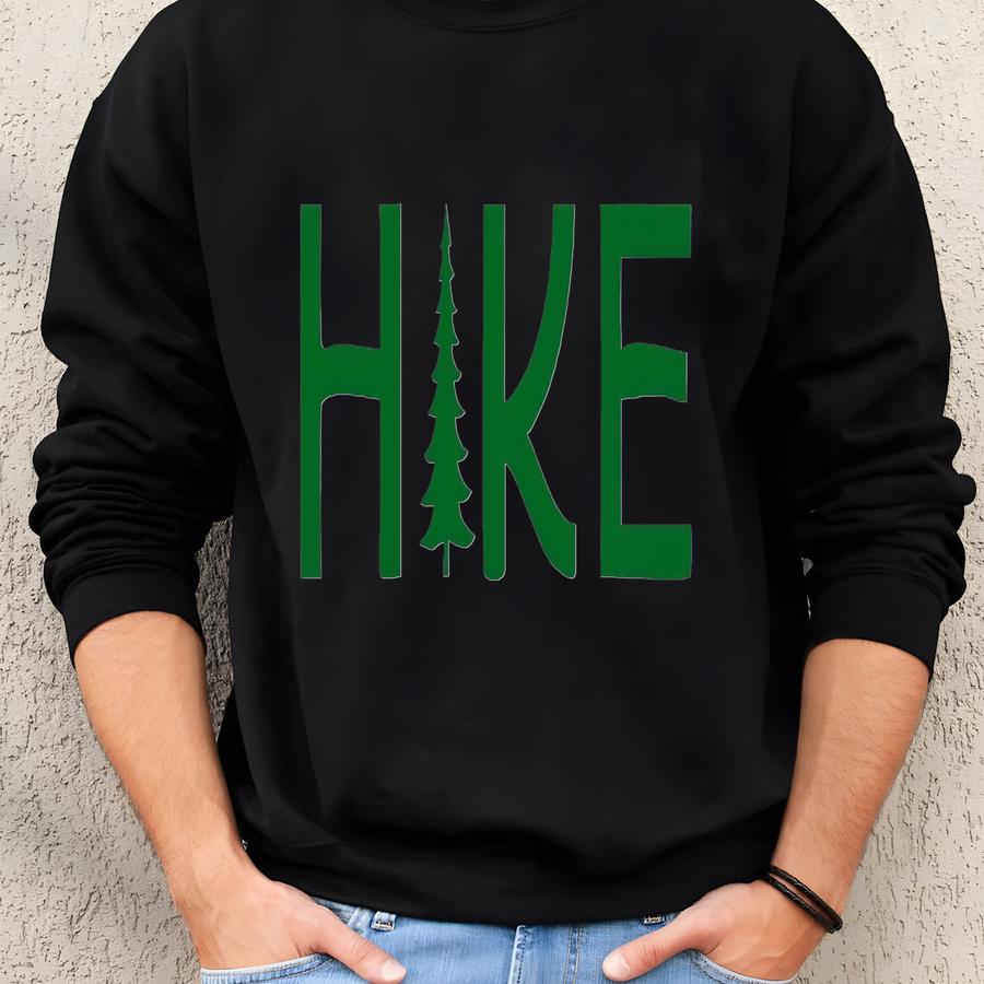 Hike Trucker Hat: Mountain Climbing Camping Sweatshirt