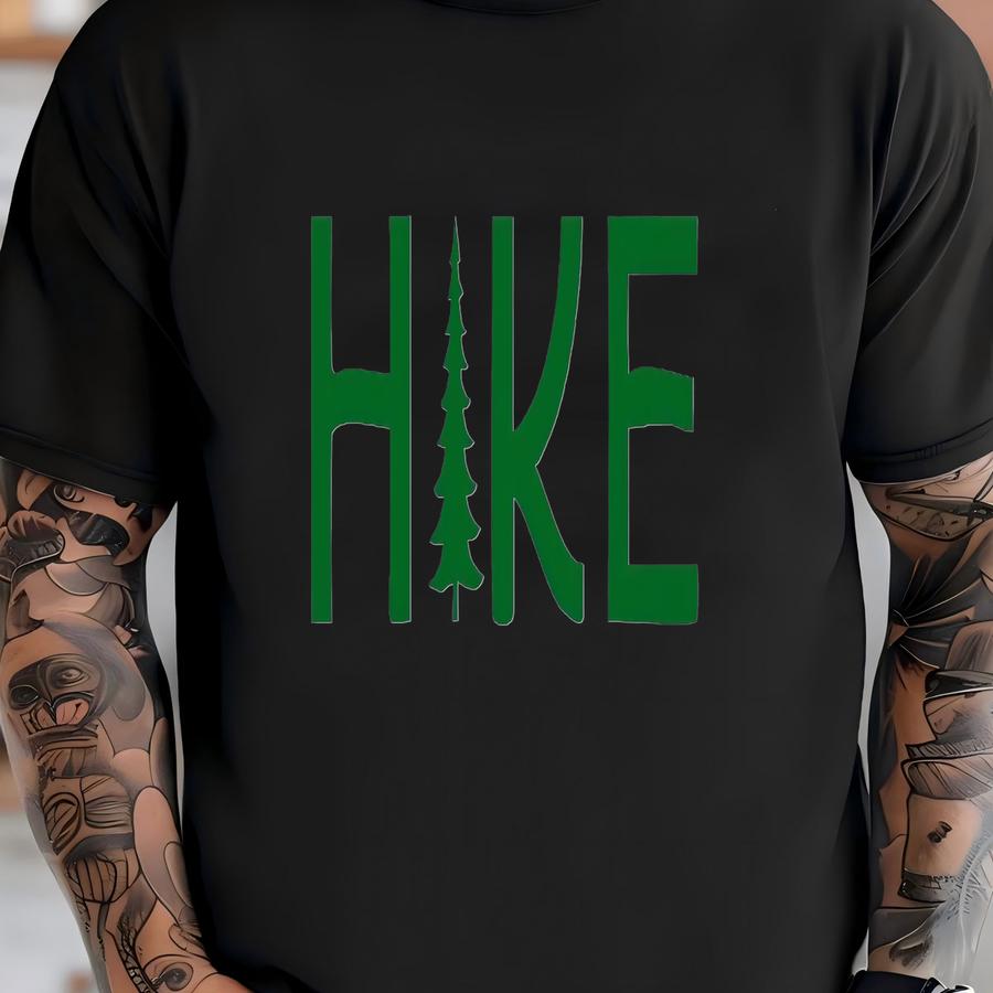 Hike Trucker Hat: Mountain Climbing Camping  T-shirt
