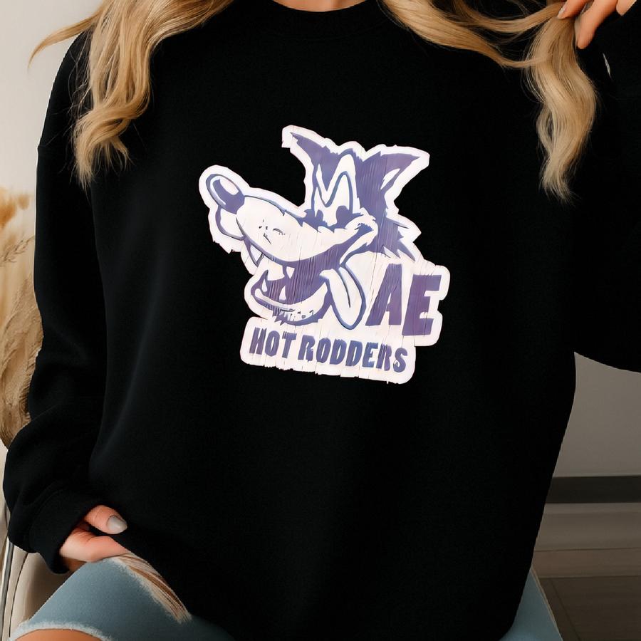 American Eagle Wolfs Hot Rodders Long Sve Shirt Sweatshirt