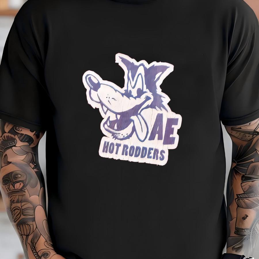 American Eagle Wolfs Hot Rodders Long Sve Shirt T-shirt