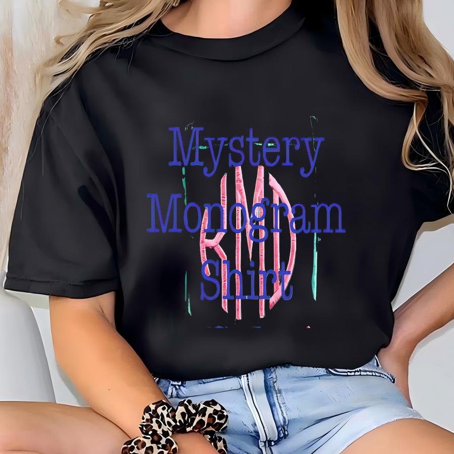 Mystery Monogram Shirt, Mystery Monogram Shirts For Women, Monogrammed Hoodie T-shirt
