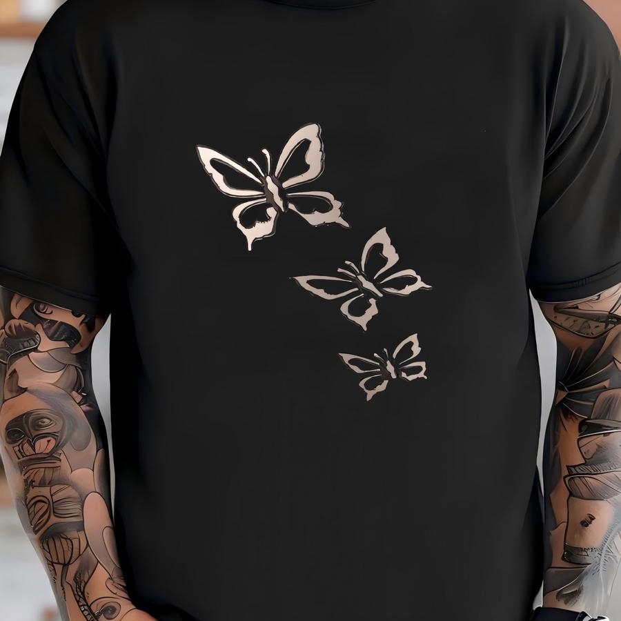 Eternal Butterfly Adult Brass Cremation Urn T-shirt