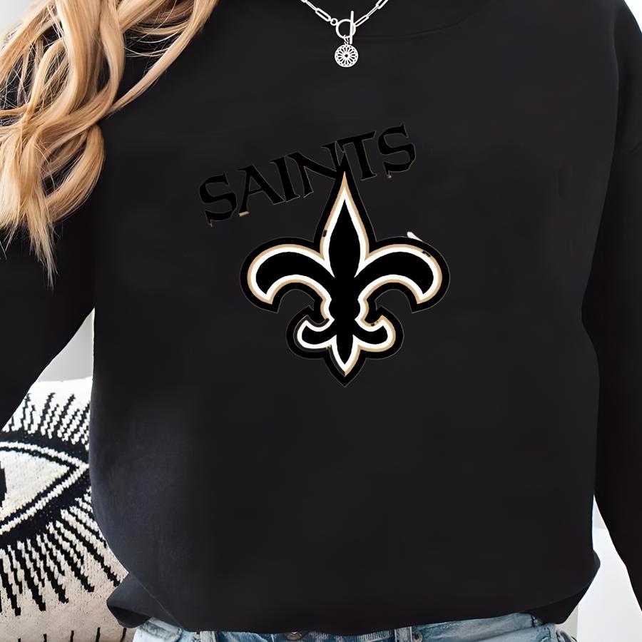 Football Cremation Urn With Optional New Orleans Saints Ball Decor And Custom Metal Plaque Sweatshirt