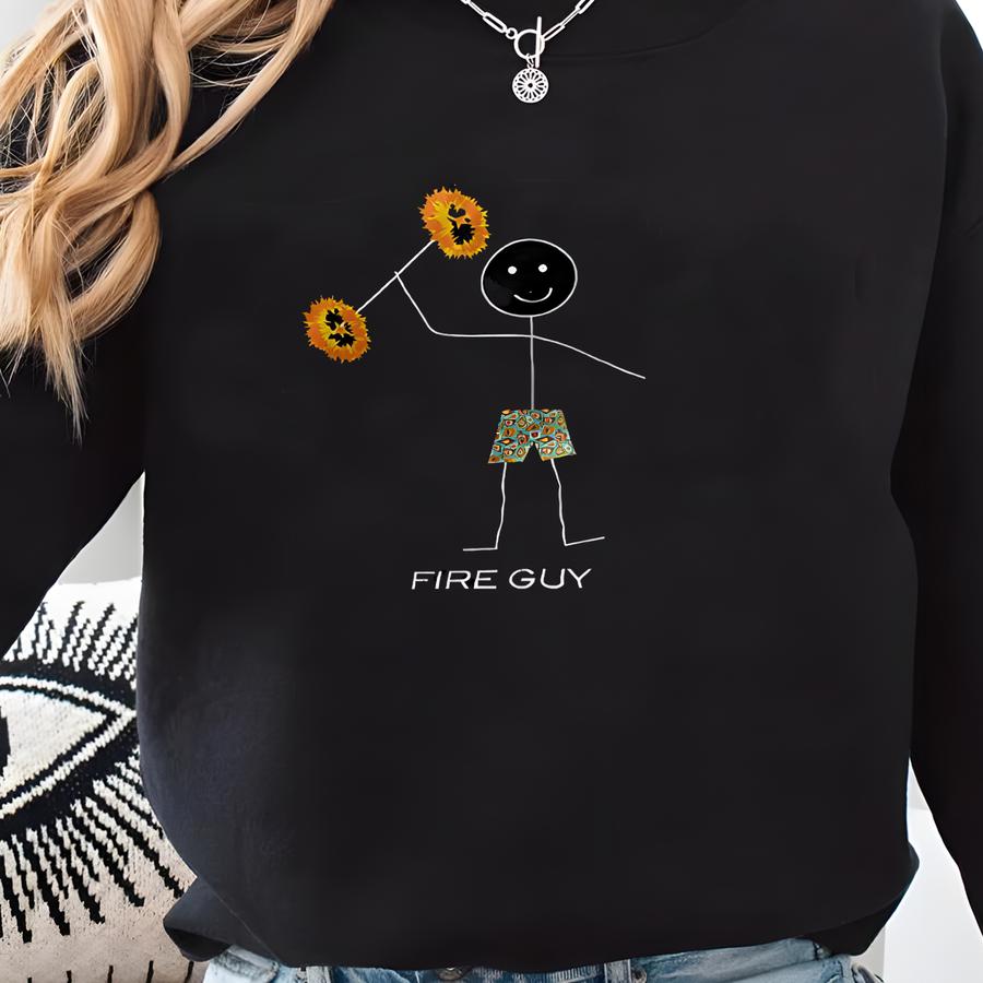 Funny Mens Fire Dancer T-shirt, Fire Performance Gifts - Boys Fire Dancer Tee - Fire Performer Gift - Fire Dancing Shirt Sweatshirt