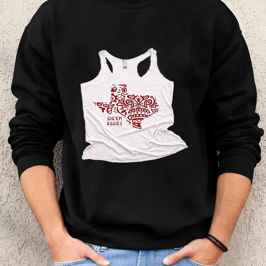 Am, Aggies, College Station, Tank Sweatshirt