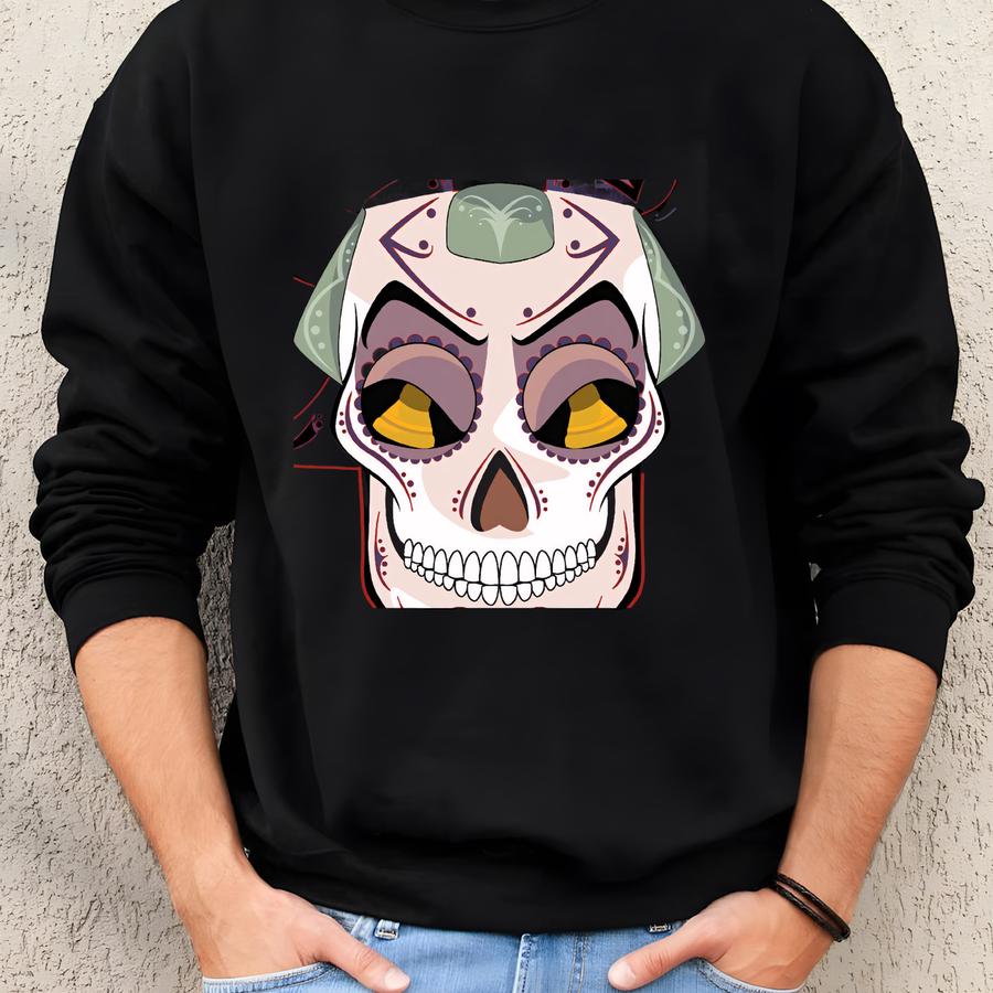 Monseigneur Claude Frollo Villains Sugar Skull Print 11x14 Print Sweatshirt