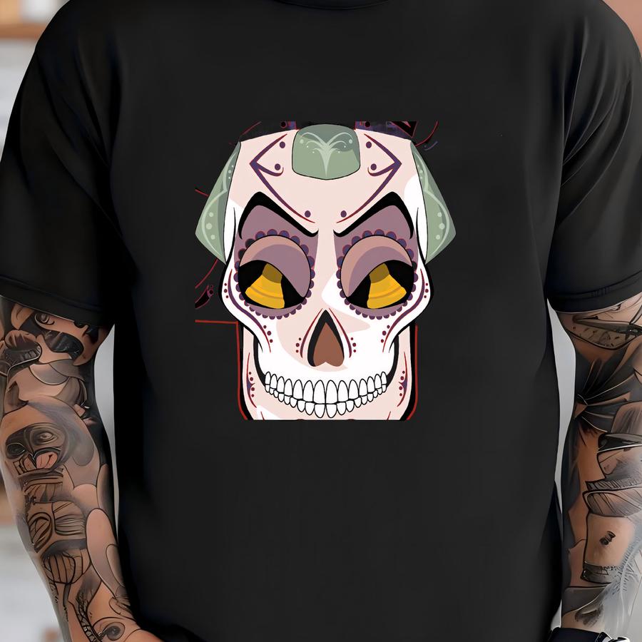 Monseigneur Claude Frollo Villains Sugar Skull Print 11x14 Print T-shirt
