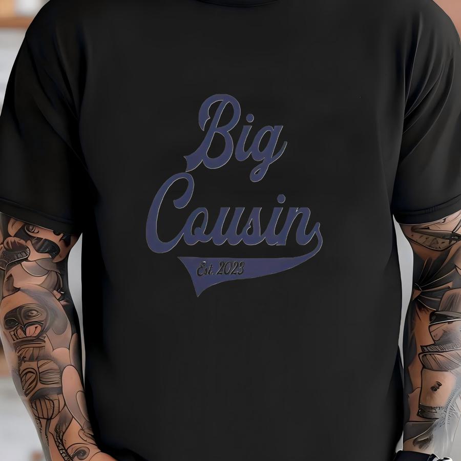 Big Cousin Baby Boy ® - Big Cousin ® - New Big Cousin Bodysuit - Cute Big Cousin Baby ® - Personalized Announcement T-shirt
