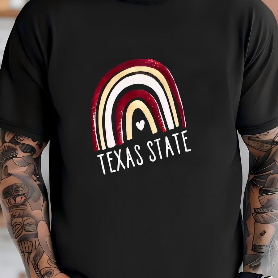 Texas State San Marcos, Rainbow Tee T-shirt