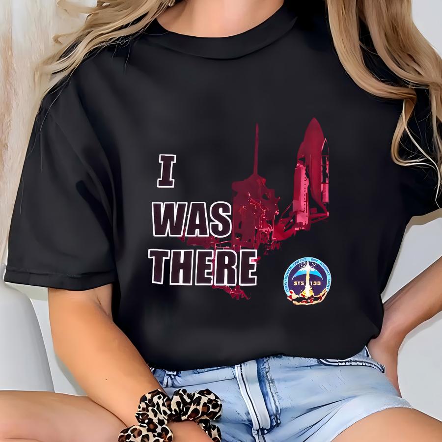 Vintage Kennedy Space Center I Was There Sts-133 Discovery Shirt Size Large T-shirt