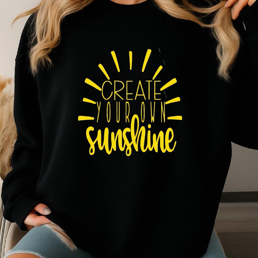 Create Your Own Sunshine Shirt, Teacher Positivity Tee, School Staff Counselor Inspirational T-shirt Sweatshirt