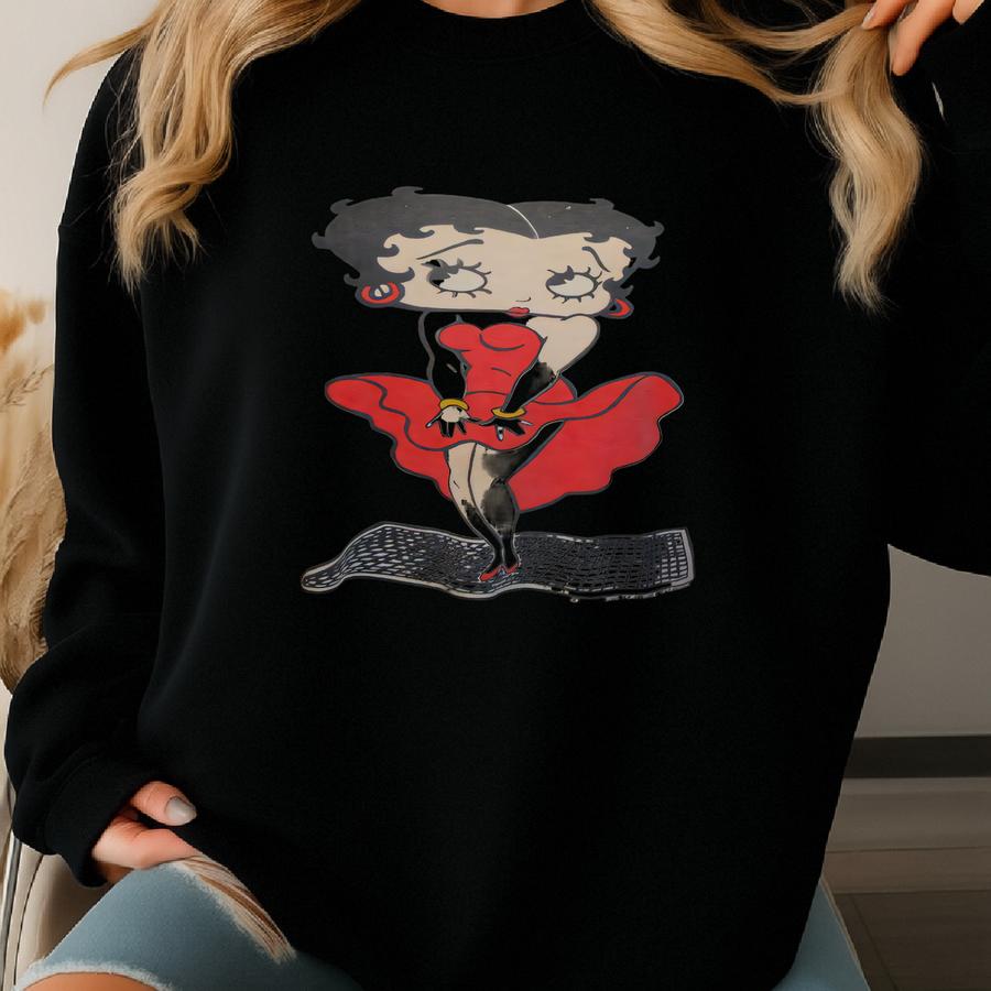 Vintage 90's Betty Boop Marilyn Monroe Style T Shirt Xl Sweatshirt