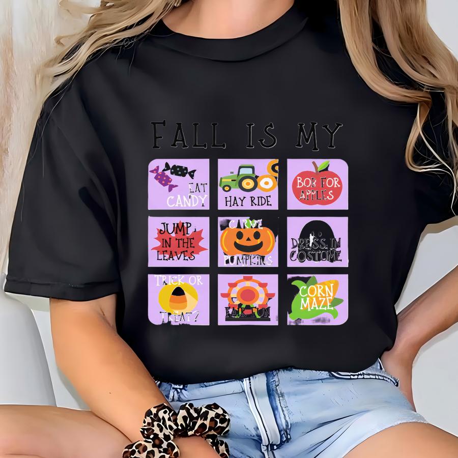 Fall Is My Favorite Kids Youth Girls Boys Shirt, Fun Fall Activities Shirt, Pumpkin Shirt, Fair Shirt, Fall Kids Shirt, Fall Girls Shirt T-shirt