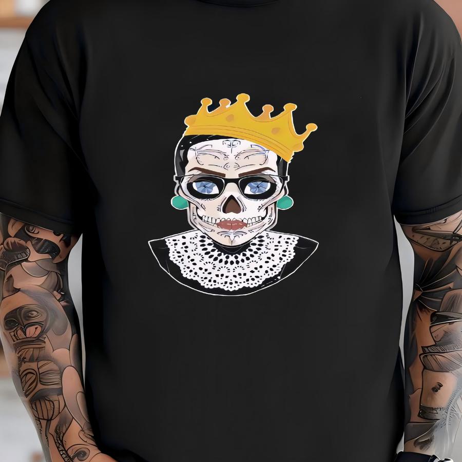Justice Ruth Bader Ginsburg Sugar Skull Shirt - Rip Rbg T-shirt