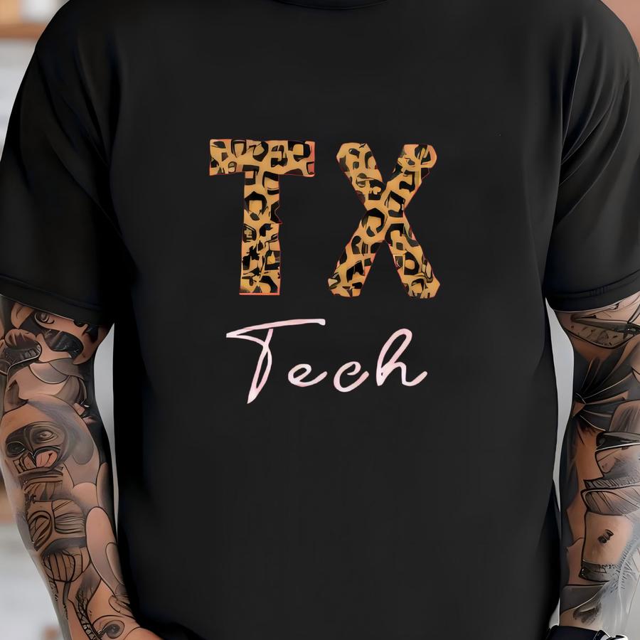 Texas Tech Leopard Tee T-shirt