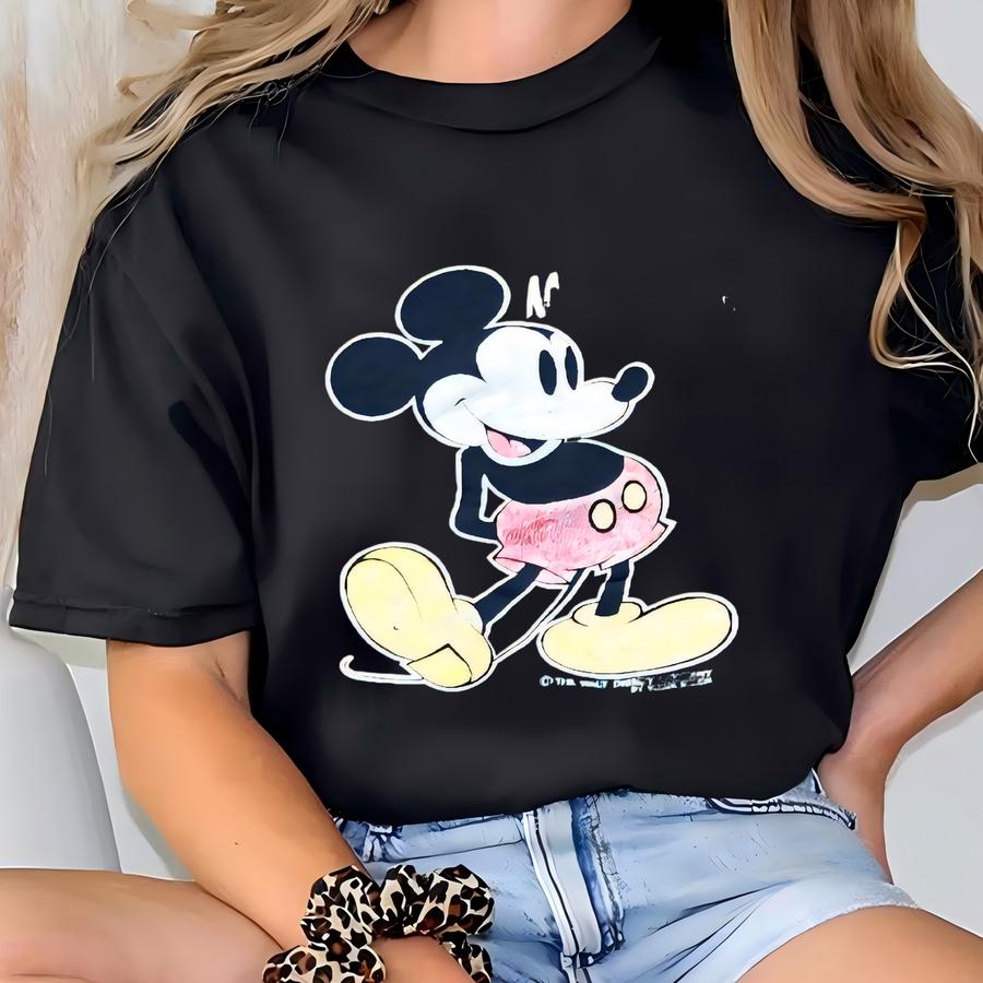 Vintage Mouse Walt Minnesota Tultex Royal Blue Sweater Size Medium T-shirt