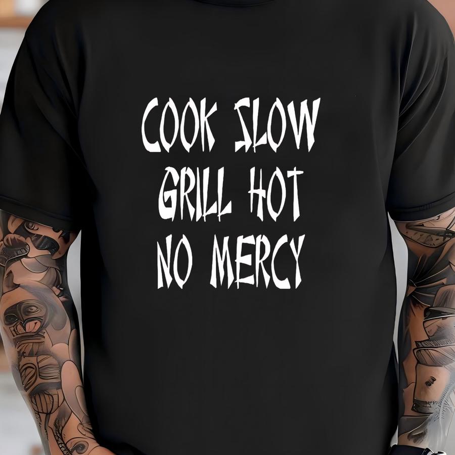 Cook Slow Grill Hot Apron: Kobra Kai Karate Kid Style T-shirt