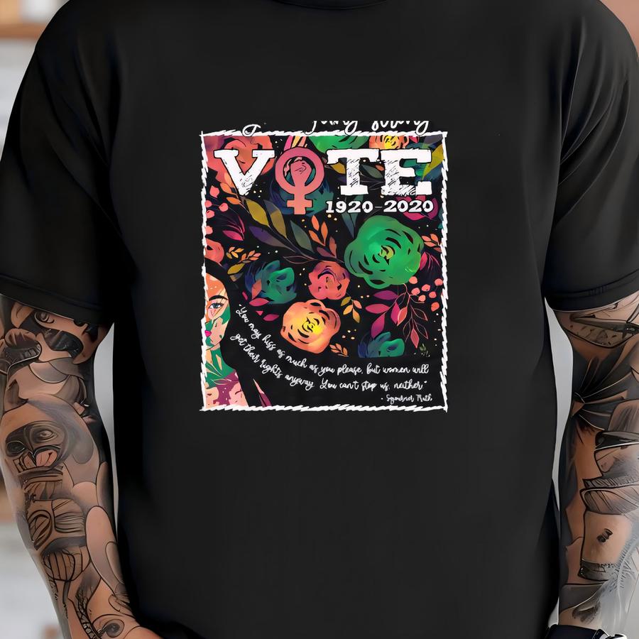 100 Years Of Womens Suffrage Right To Vote 19th Amendment T-shirt