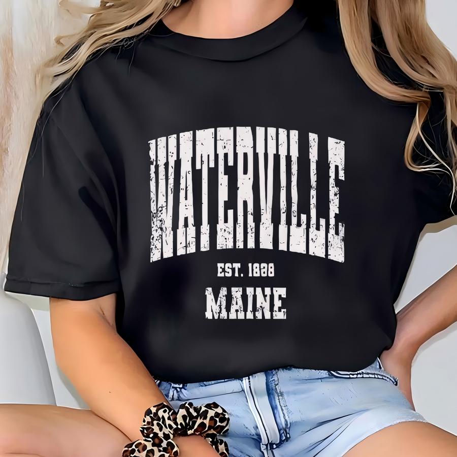Waterville, Maine Sweatshirt. Waterville, Me Vintage Unisex Crewneck Sweatshirt. Yc T-shirt