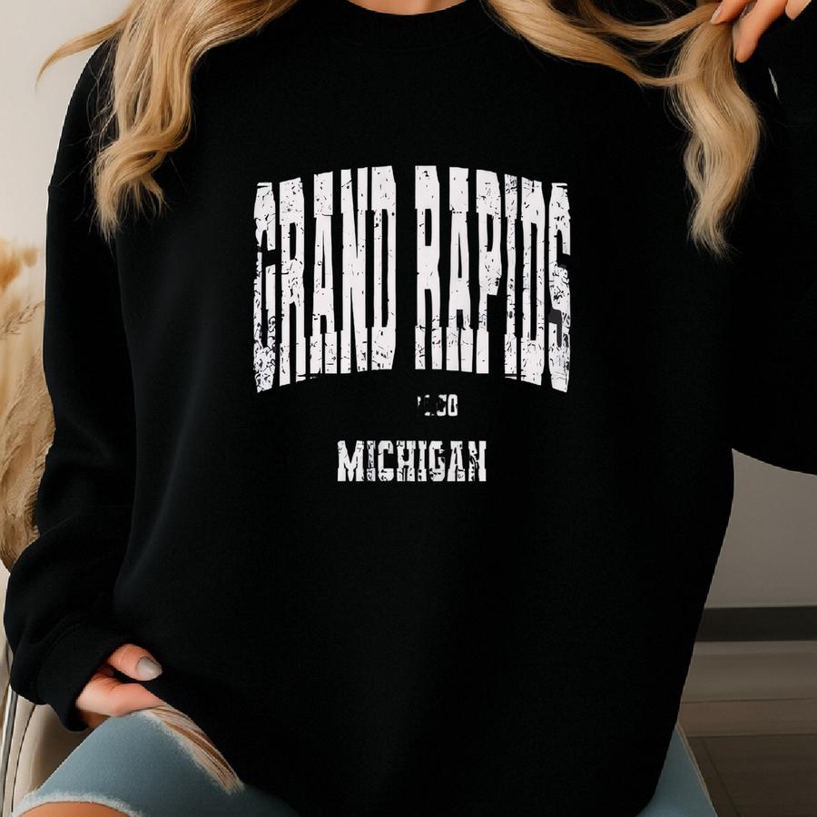 Grand Rapids, Michigan Sweatshirt. Grand Rapids, Mi Vintage Unisex Crewneck Sweatshirt. Yc Sweatshirt Grand Rapids, Michigan Sweatshirt. Grand Rapids, Mi Vintage Unisex Crewneck Sweatshirt. Yc Sweatshirt