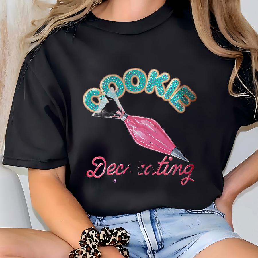 Cookie Decorating Apron, Baking Accessories, Christmas Party, Christmas Gift Ideas, Baker Gifts, Chef Gift, Adult Apron, Kids Apron T-shirt