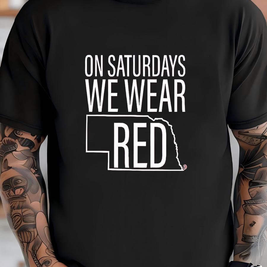 Nebraska Tshirt / Nebraska Tee / Bella Soft Tee / My State Tee / Football In Nebraska / On Saturdays We Wear Red / T-shirt