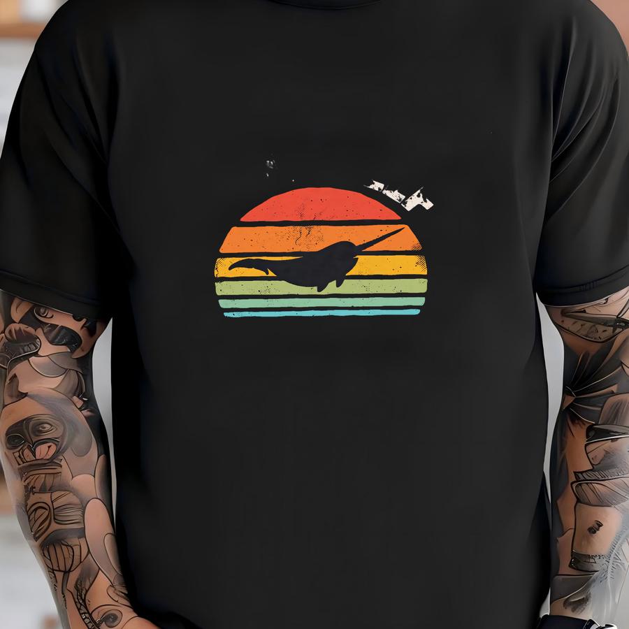 Always Be Yourself Narwhal Sunset Shirt / Narwhal Shirt / Narwhal Gifts / Gift For Narwhal Lover / Narwhals Design / Tank Top / Hoodie T-shirt