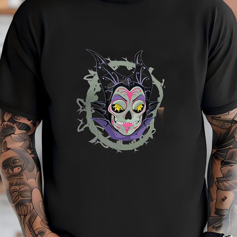 Maleficent Sugar Skull Shirt T-shirt