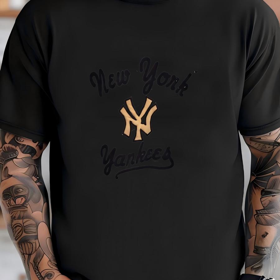 Rare!! Ny New York Spellout Y Pullover Jumper Sweatshirt Mlb Baseball T-shirt