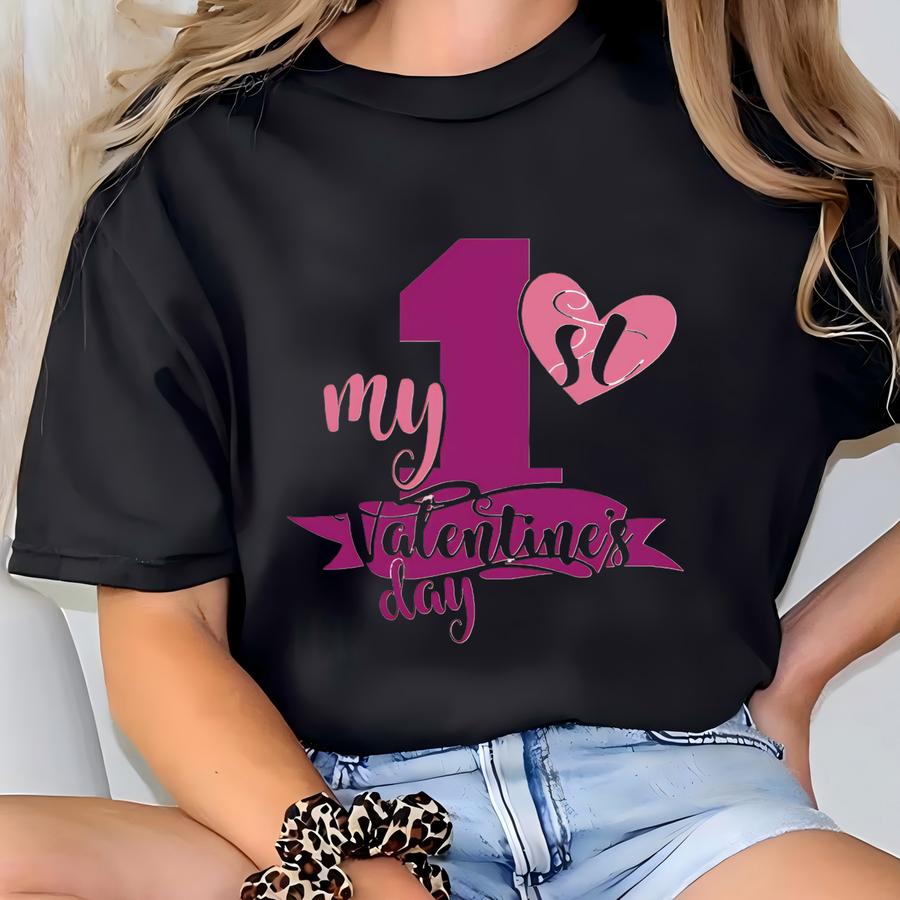 My 1st Valentine's Day Baby - Cotton Shirt T-shirt