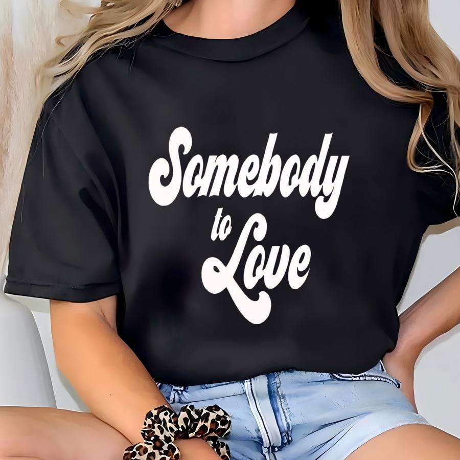 Somebody To Love Retro Hoodie - Cute Valentines Day Shirt - Womens Valentine Day Shirt - Retro Love Shirt - Women Valentines Day Shirt T-shirt
