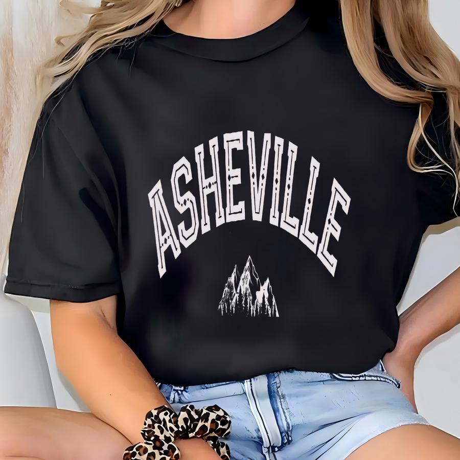 Asheville Mountains Crewneck Sweatshirt - Asheville Sweatshirt - Asheville North Carolina Hoodie - Asheville Crewneck - Asheville Nc Tshirt T-shirt