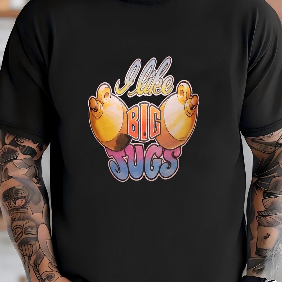 Vtg 1979 Sportswear Brand I Like Big Jugs Comic 50-50 Crew Sweatshirt Fits Sz S T-shirt