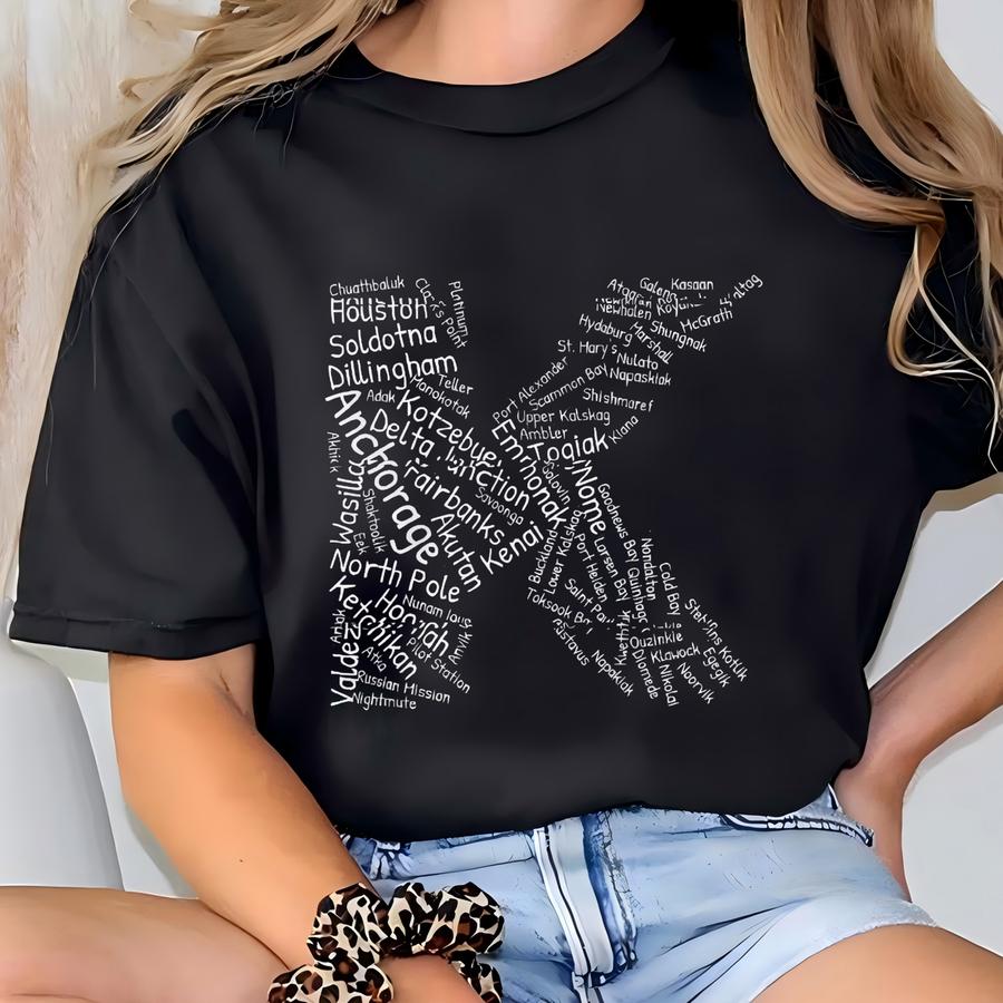 Alaska Cities Sweatshirt - Cities Of Alaska By Population - Ak Sweatshirt - Alaska Hometown Gift Yc T-shirt