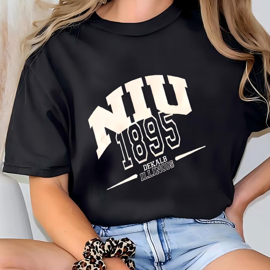 Customized School W/ Large Block Lettering - Sweatshirt T-shirt