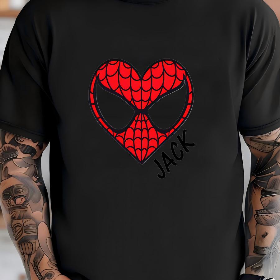 Ships Next Day! Personalized Super Hero Valentine's Day Shirt T-shirt