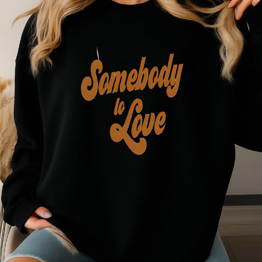 Somebody To Love 70s Retro T-shirt - Queen T-shirt - 70s Graphic Tee - Retro Love Shirt - Womens Valentines Day Shirt - Cute Valentines Day Sweatshirt