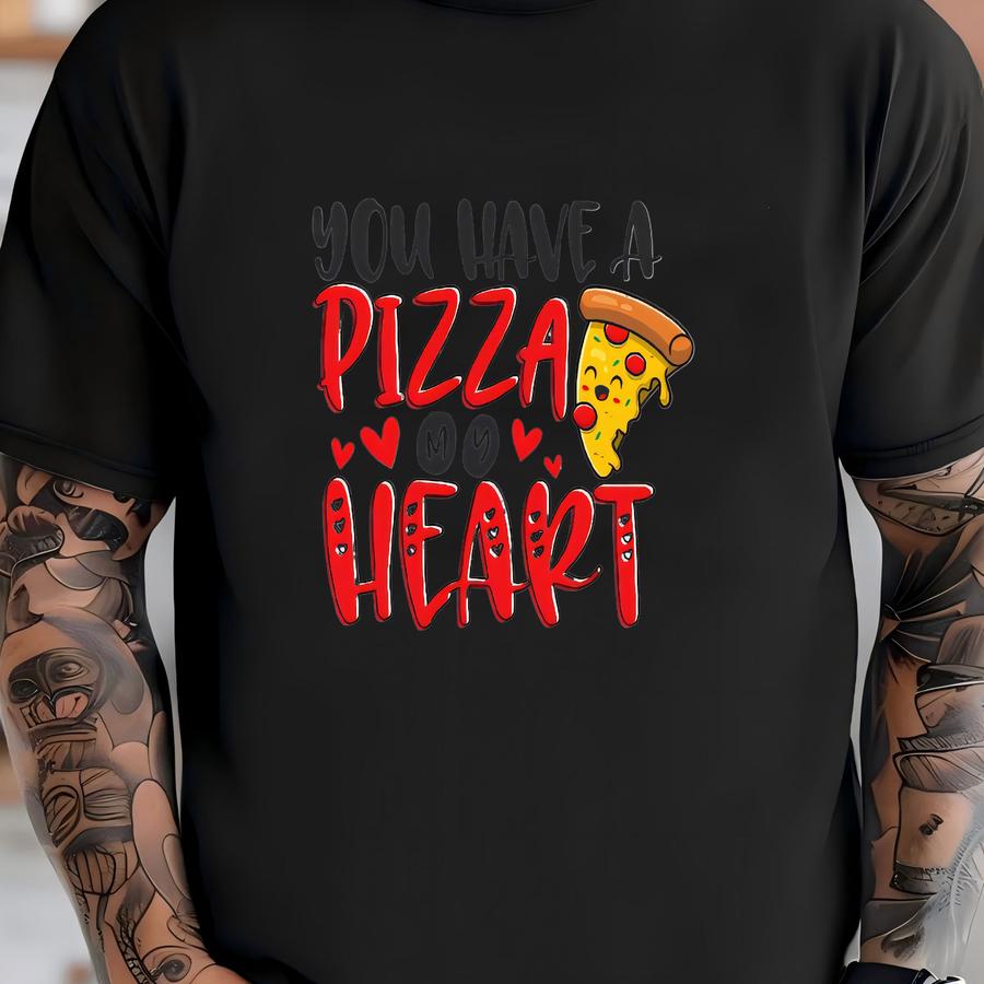 You Have A Pizza My Heart Baby Raglan Shirt , Cute Valentines Day ®, Valentines Pizza Baby Shirt T-shirt