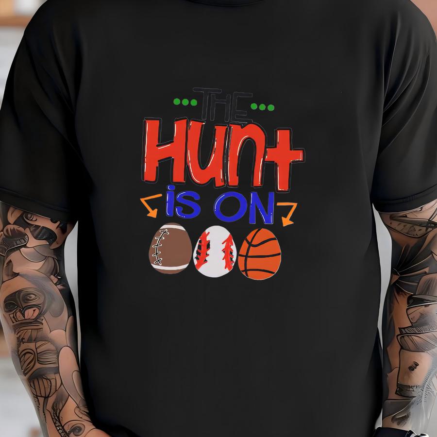 Youth Boys The Hunt Is On Easter Shirt T-shirt