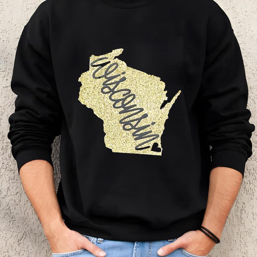 Sweatshirt/ Any State Or Country/ Custom/ Unisex Size/ Heart Sweatshirt