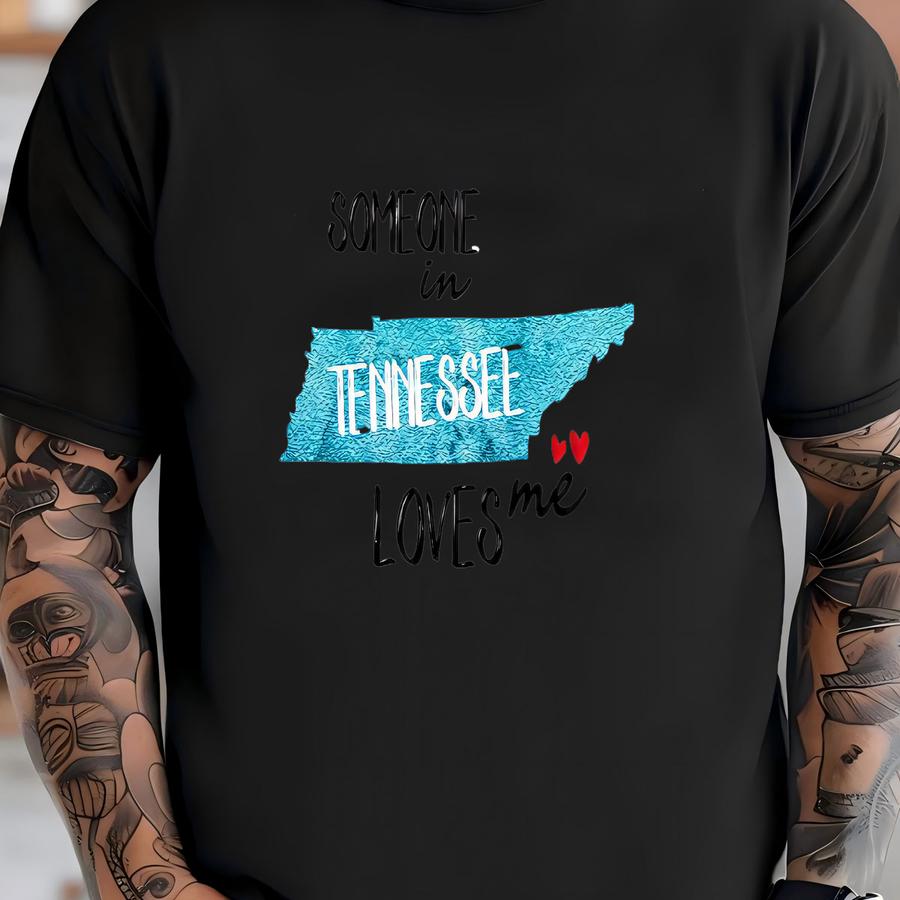 Someone In Tennessee Loves Me Toddler Shirt, Tennessee Baby Bodysuit, Loved Baby ®, Long Distance , State Baby  T-shirt