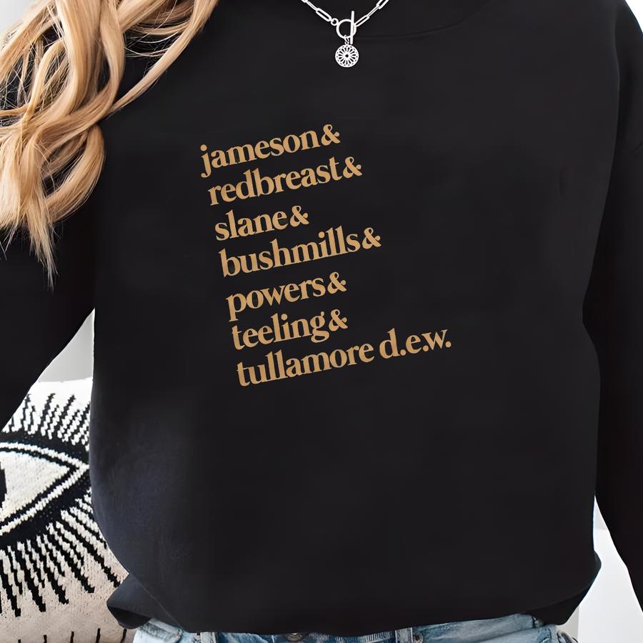 Irish Pub Tee | Whiskey Shirt | Tullamore Dew Irish | Whiskey Distillery | St Patrick's Day Shirt Sweatshirt