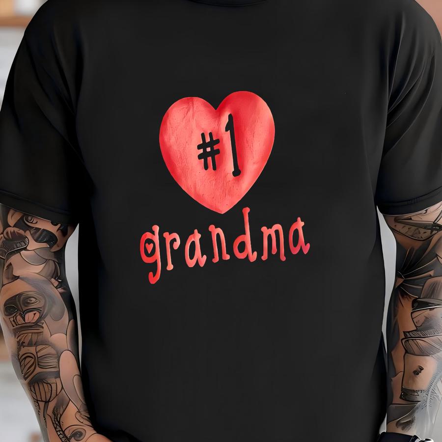 Number 1 Grandma Custom Mask T-shirt