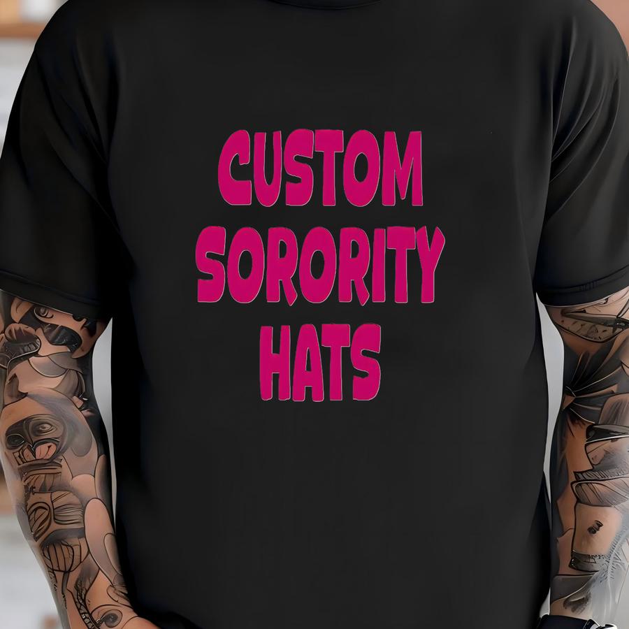 Custom Sorority Trucker Hat: Greek Life Baseball Cap T-shirt