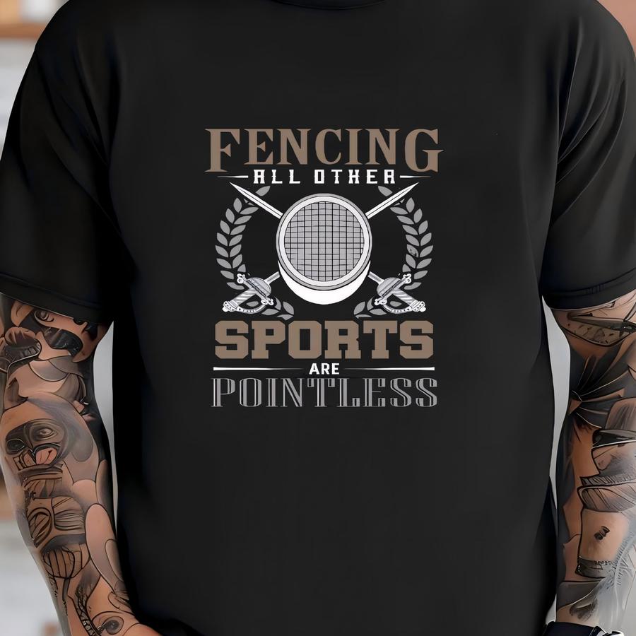 Fencing Shirt, Funny Fencer Hoodie, Fencing Other Sports Are Pointless Tank Top, Hoodie, Sweatshirt, Long Sve T-shirt
