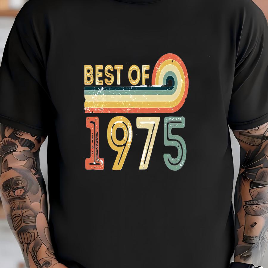 Vintage Style 1975 Trucker Hat - 50th Birthday Gift T-shirt